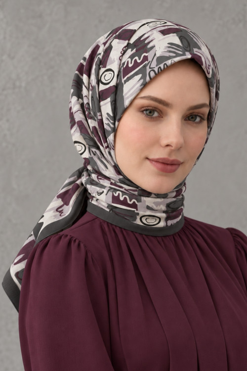 Desenli Pamuk Eşarp SPE-71