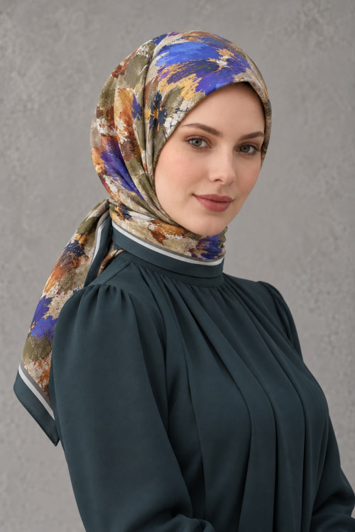 Desenli Pamuk Eşarp SPE-73