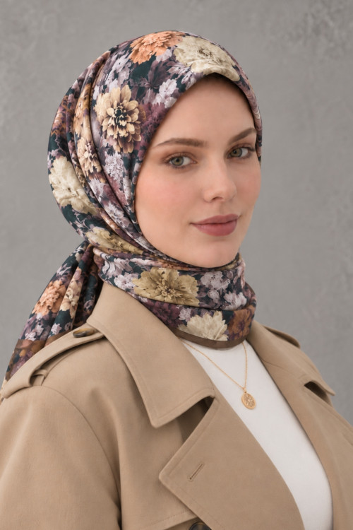 Desenli Pamuk Eşarp SPE-74
