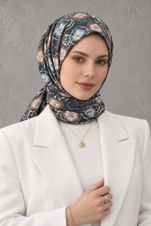 Desenli Pamuk Eşarp SPE-78