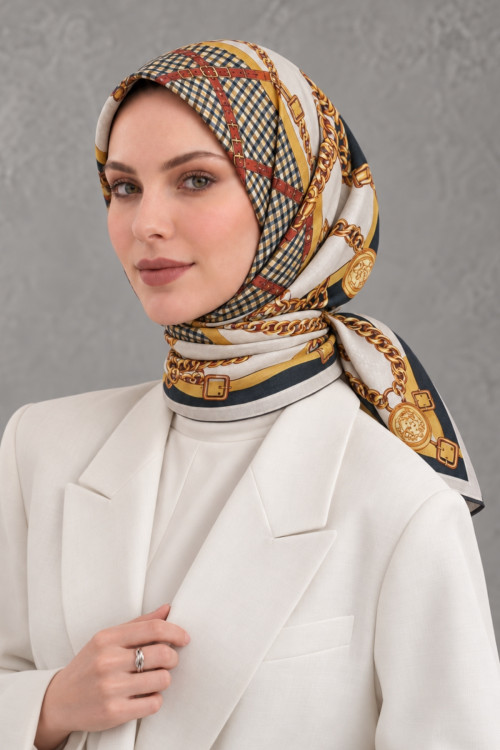 Desenli Pamuk Eşarp SPE-79