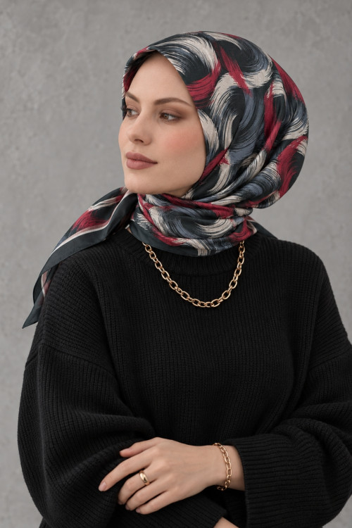 Desenli Pamuk Eşarp SPE-81